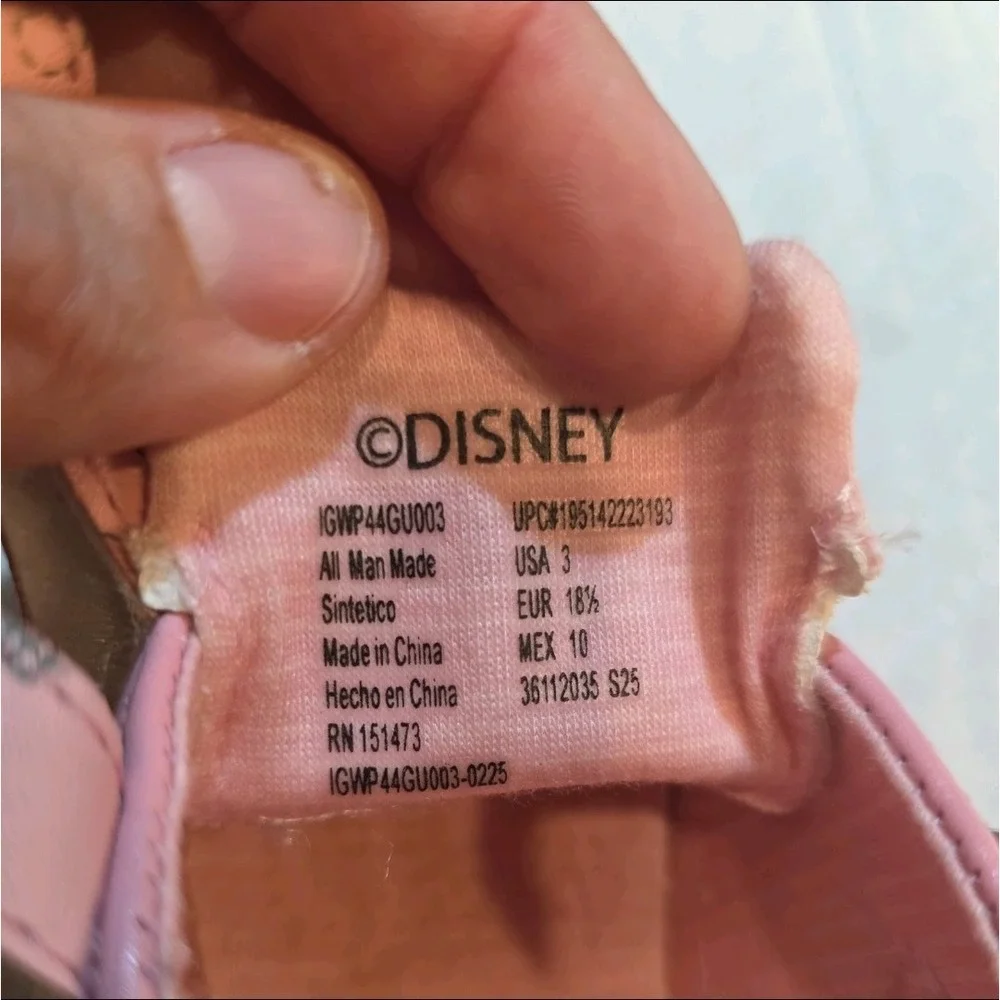 Disney Baby Winnie the Pooh Strap No Lace Sneaker Shoe Pink Size 3